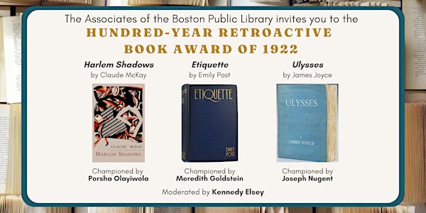 Hundred-Year Retroactive Book Award of 1922