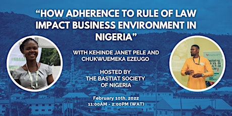 "How Adherence to Rule of Law Impact Business Environment in Nigeria" tickets
