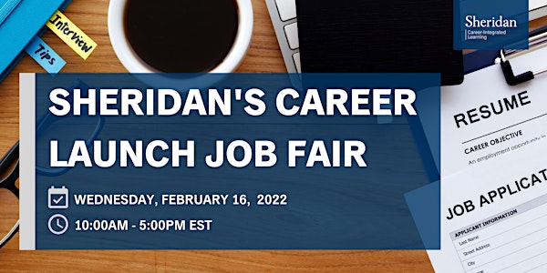 Sheridan College's Virtual Career Launch Job Fair 2022