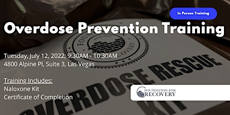 Overdose Prevention Training tickets
