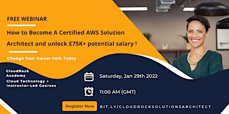 How To Become A Certified AWS Solutions Architect - Free Webinar tickets