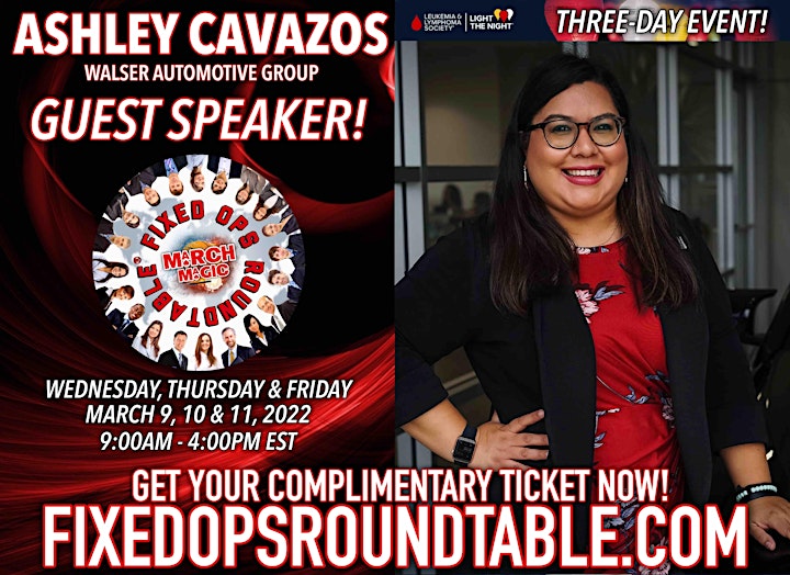 Ted Ings Presents FIXED OPS ROUNDTABLE: March Magic! 3-Day Virtual Event image