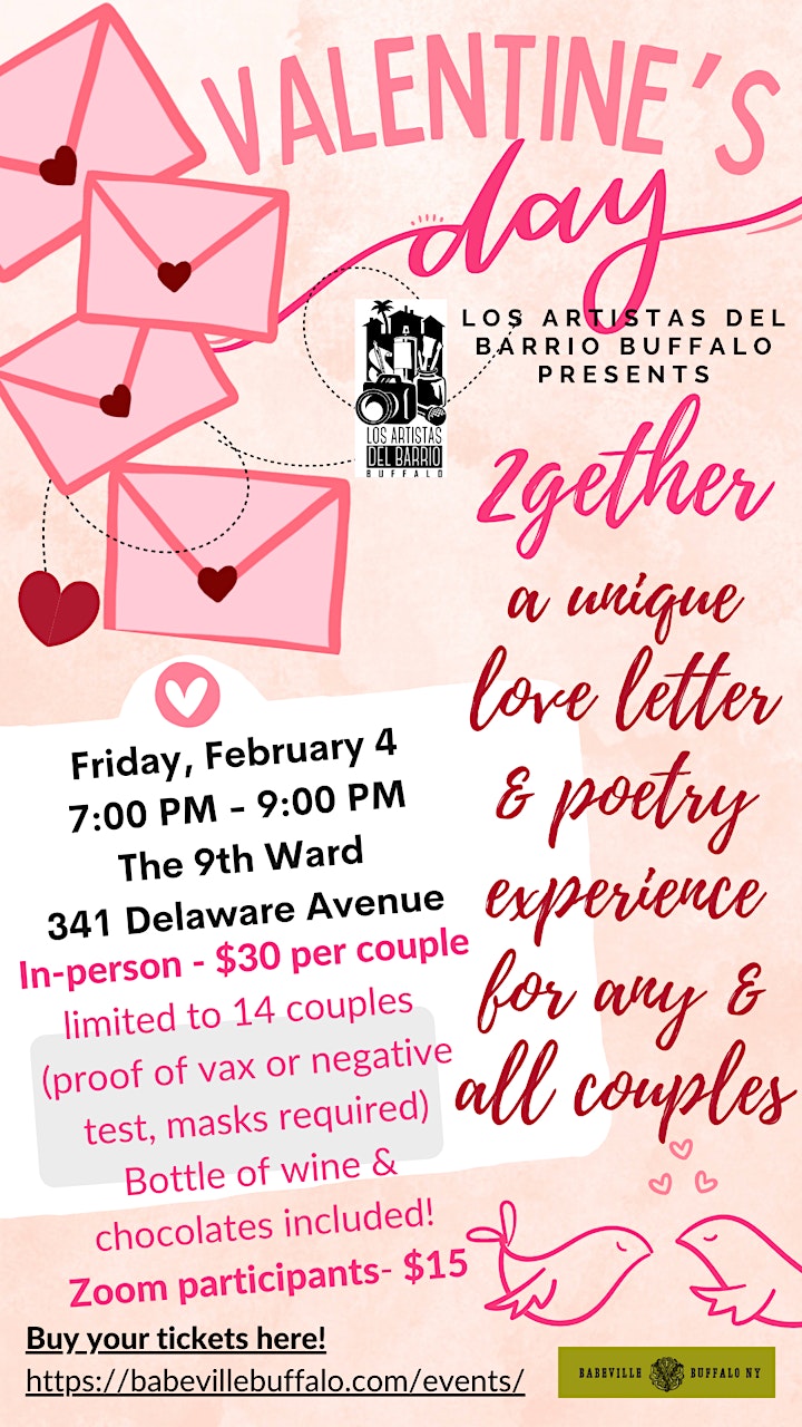 2gether:  A Unique Valentine's Day Love Letter & Poetry Experience image