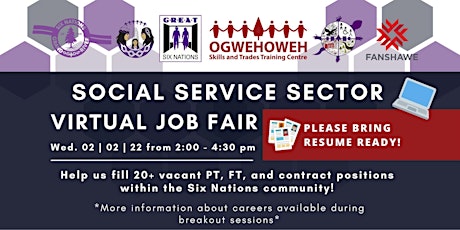 Social Service Sector Virtual Job Fair tickets
