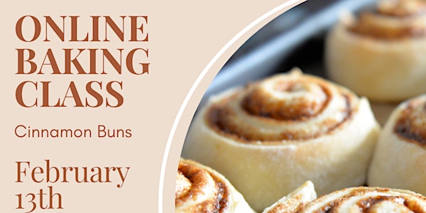 Online Baking Class - Cinnamon Buns