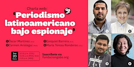 Charla web ‘Periodismo latinoamericano bajo espionaje’