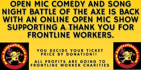 Battle Of The Axe Open Mic Comedy & Song Night supporting  Frontliners tickets