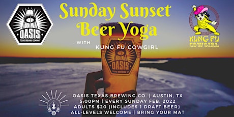 Sunday Sunset Beer Yoga @ OASIS Brewing Co. tickets