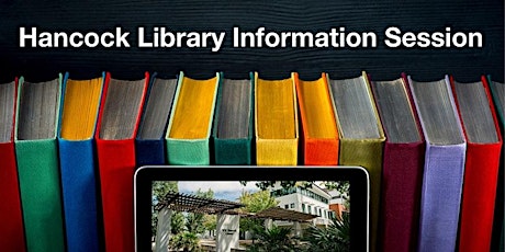 ANU Hancock Library - information session (online) tickets