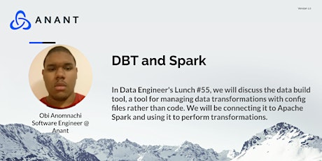 Data Engineer's Lunch #54: dbt and Spark biglietti