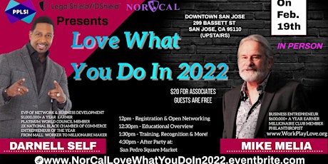 NorCal's LOVE WHAT YOU DO IN 2022! tickets