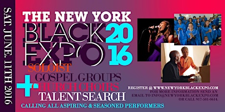 2016 New York Black Expo Gospel Talent Search primary image