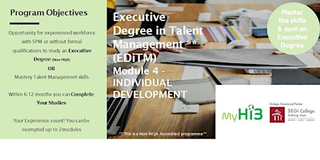 Executive  Degree in Talent  Management ~ Individual Development tickets