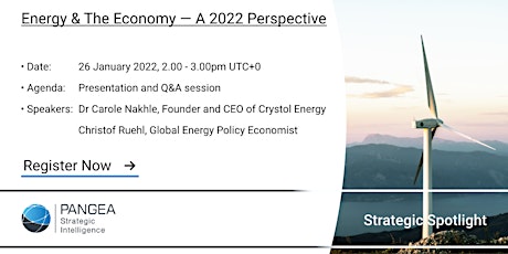 Energy & The Economy - A 2022 Perspective tickets