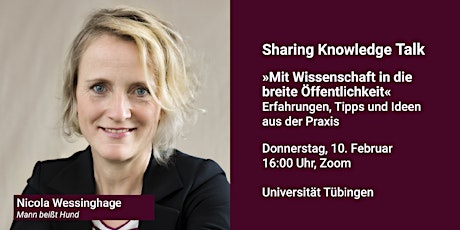 Sharing Knowledge Talk: Nicola Wessinghage tickets