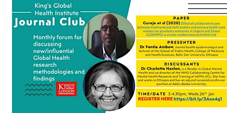 King's Global Health Institute: Journal Club tickets