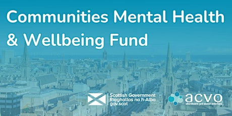 Communities Mental Health and Wellbeing Fund tickets