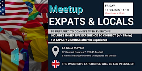Immersive Experience for Expats & Locals to connect in Madrid entradas