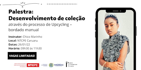 Palestra: Desenvolvimento de coleção através do upcycling – bordado manual ingressos