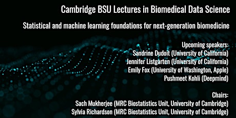 Cambridge BSU Lecture in Biomedical Data Science - Prof Sandrine Dudoit  primärbild