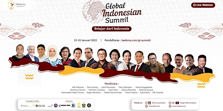 Global Indonesian Summit (GI-Summit): Belajar dari Indonesia tickets