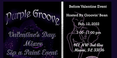 "Purple Groove" Valentine's Day Mixer Sip and Paint Event tickets
