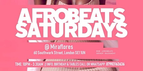 Afrobeats Saturdays tickets