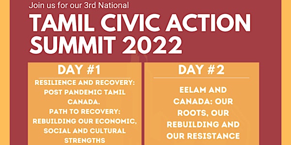 Tamil Civic Action Summit 2022