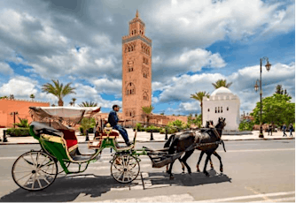 The Koutchi horse cart in the streets of Marrakech “the red city” tickets