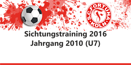 Hauptbild für Sichtungstraining Jahrgang 2010 - SC Fortuna Köln - U7 2016/17
