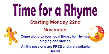 Time for a Rhyme at Dukinfield Library tickets