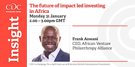 The future of impact led investing in Africa tickets