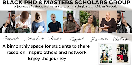 Black PhD & Masters Scholars- Networking and Study Skills