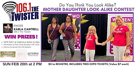 Mother Daughter LOOK-ALIKE Contest at the Tulsa Women's Expo 2022 tickets