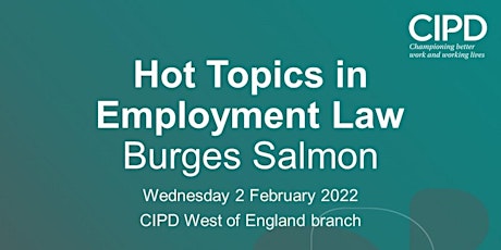 Hot Topics in Employment Law by Burges Salmon tickets