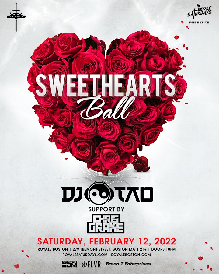 Sweethearts Ball ft. DJ Tao | Royale Saturdays | 2.12.22 | 10:00 PM | 21+ image