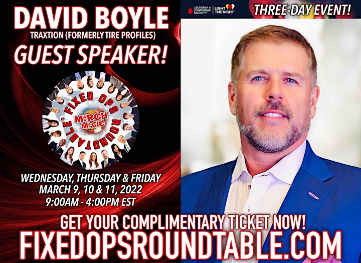 Ted Ings Presents FIXED OPS ROUNDTABLE: March Magic! 3-Day Virtual Event image