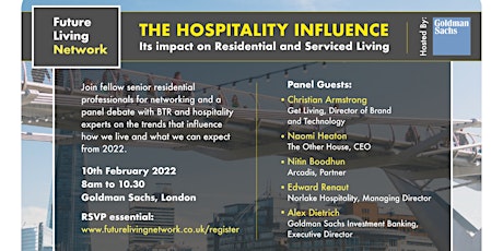 The Hospitality Influence: Its impact on Residential and Serviced Living tickets