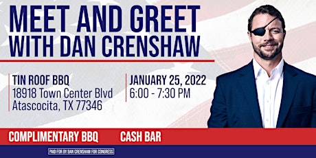 Meet & Greet with Dan Crenshaw at Tin Roof tickets