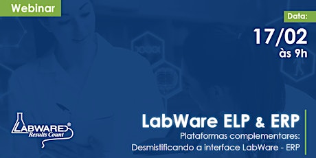 LabWare ELP & ERP: Plataformas complementares bilhetes