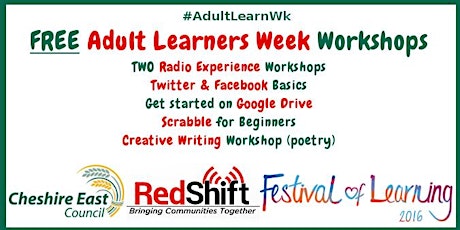 FREE Adult Learners Week Workshops at RedShift primary image