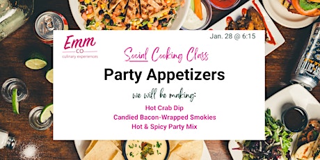 Party Appetizers - Social Cooking Class tickets