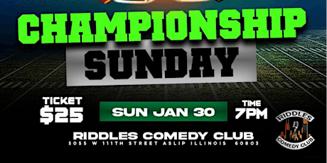 Championship Sunday Night Funny - Robert Kane Ent tickets