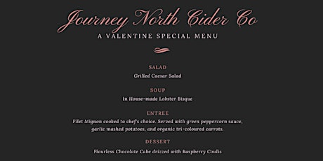Valentine's Day Dinner at Journey North Cider Co. tickets