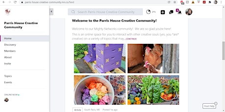 Parris House Creative Community Pre-Launch Info Session tickets
