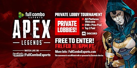 Apex Legends Private Lobby Tournament (Feb 11) tickets