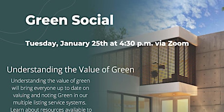 USGBC Florida Presents Green Social Understanding the Value of Green tickets