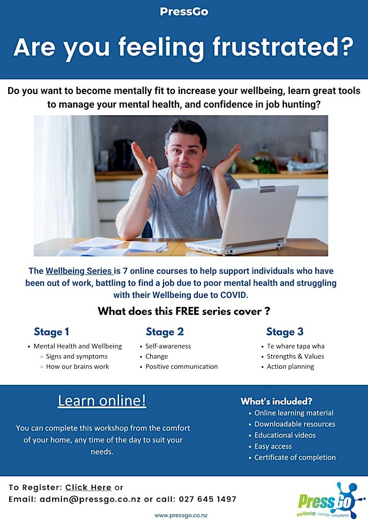Wellbeing series - Free online training for job seekers image