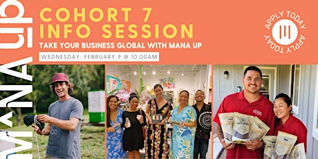 Mana Up Cohort 7 Info Session #2 primary image