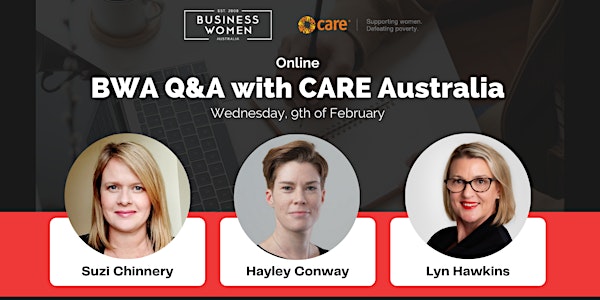 Online Q&A: CARE Australia & BWA - The 'Multiplier Effect' & Power of Women